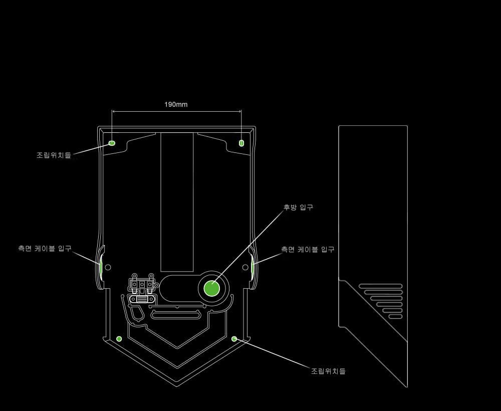 Dyson Airblade V hand dryer internal dimensions